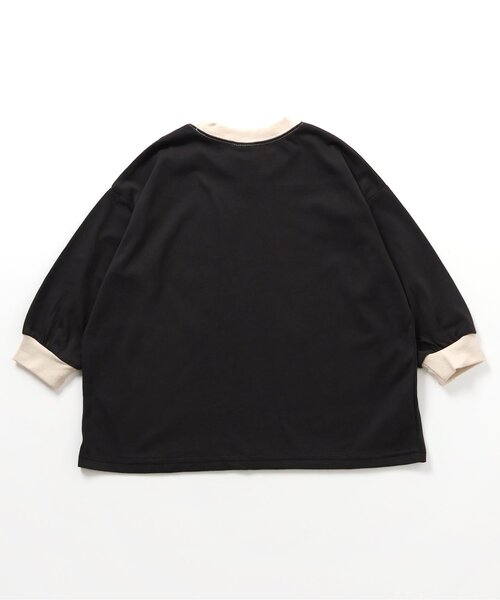 BREEZE（ブリーズ）の「【WEB限定/ジュニア対応】イロイロロゴ長袖Tシャツ（Tシャツ/カットソー・キッズ・ピンク/イエロー/チャコール/ブラック/グリーン/レッド/オフホワイト/サックスブルー・120/110/100/150/140/130/90）」の16枚目の写真