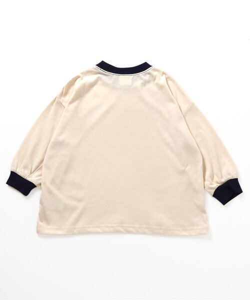 BREEZE（ブリーズ）の「【WEB限定/ジュニア対応】イロイロロゴ長袖Tシャツ（Tシャツ/カットソー・キッズ・ピンク/イエロー/チャコール/ブラック/グリーン/レッド/オフホワイト/サックスブルー・120/110/100/150/140/130/90）」の14枚目の写真