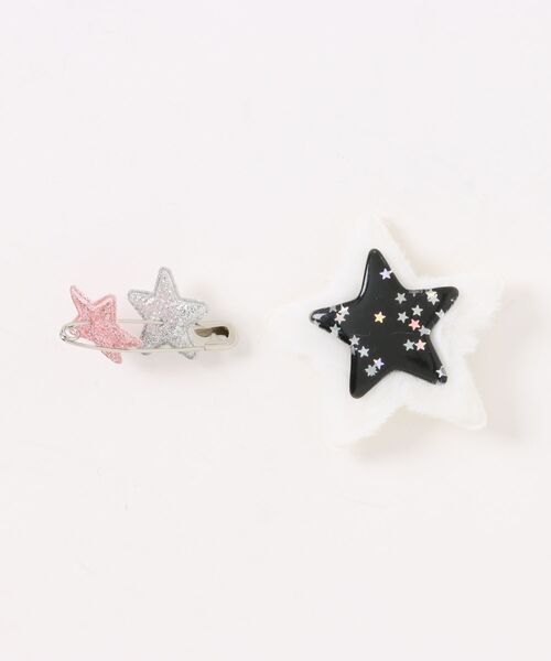 セール】星チャーム付きネコ耳ボーダーニット帽（5カラー）（ニット