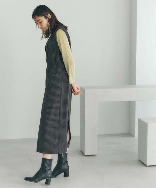 BIANCA(ビアンカ)の「【2WAY着回し】ナローワンピース(ワンピース・レディース・ブラウン/ブラック・38/36)」の4枚目の写真