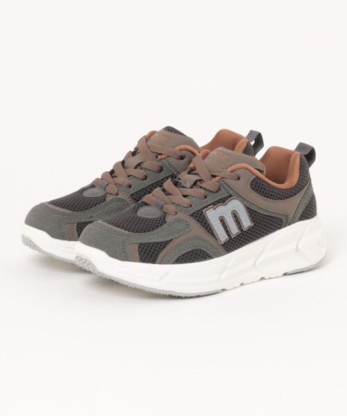 moz(モズ)の「moz(モズ)メッシュ軽量厚底スニーカー(スニーカー・レディース・ベージュ/ブラック/チョコ・23.0cm/23.5cm/24.0cm/24.5cm/25.0cm)」の3枚目の写真