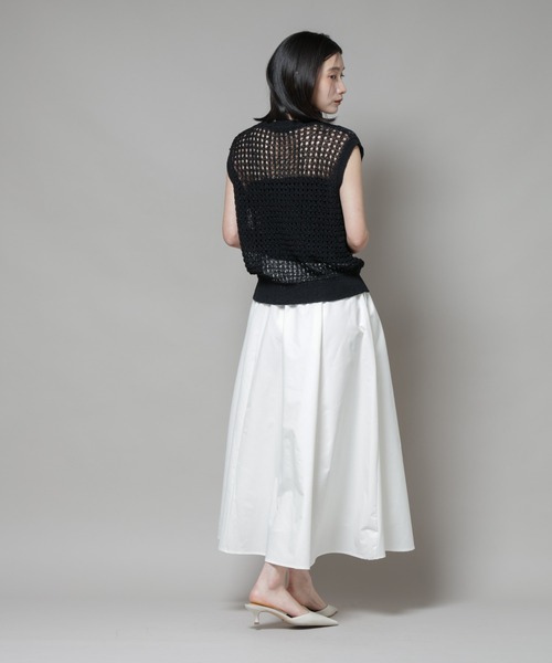 NANO universe(ナノユニバース)の「【撥水加工】ギャザーボリュームスカート(スカート・レディース・ブラック/ブルーグレー/オフホワイト・FREE)」の15枚目の写真