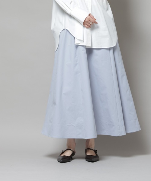 NANO universe(ナノユニバース)の「【撥水加工】ギャザーボリュームスカート(スカート・レディース・ブラック/ブルーグレー/オフホワイト・FREE)」の18枚目の写真