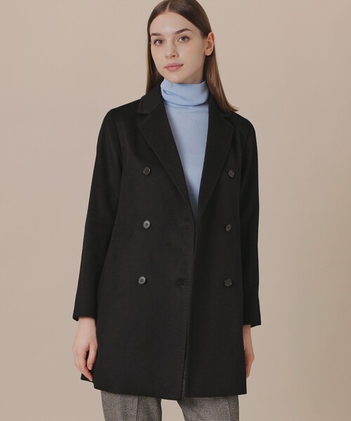 MACKINTOSH LONDON(マッキントッシュ ロンドン)の「【WEB・一部店舗限定】カシミヤビーバージャケット(テーラードジャケット・レディース・ブラック/ベージュ・38)」の1枚目の写真
