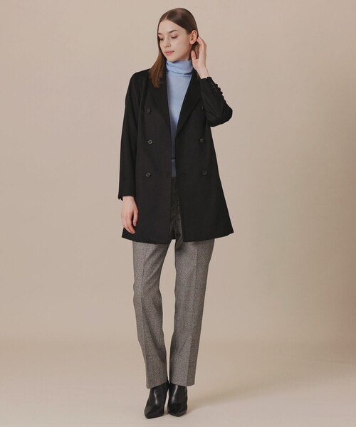 MACKINTOSH LONDON(マッキントッシュ ロンドン)の「【WEB・一部店舗限定】カシミヤビーバージャケット(テーラードジャケット・レディース・ブラック/ベージュ・38)」の3枚目の写真