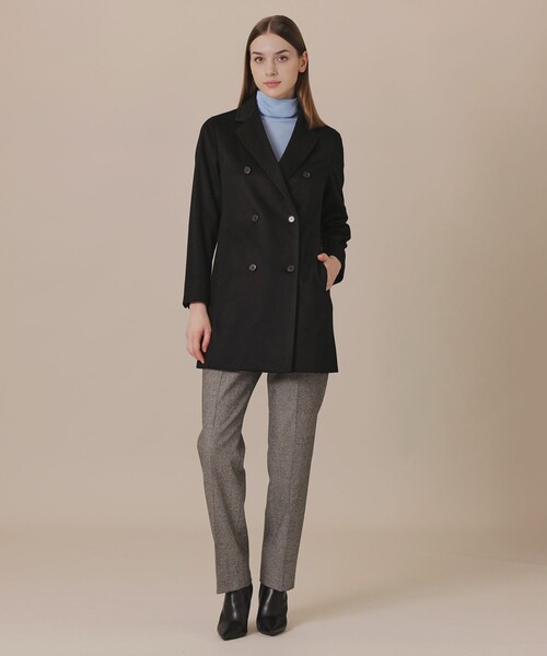 MACKINTOSH LONDON(マッキントッシュ ロンドン)の「【WEB・一部店舗限定】カシミヤビーバージャケット(テーラードジャケット・レディース・ブラック/ベージュ・38)」の4枚目の写真