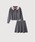 LA POMME petit�i���|�~�E�v�`�j�́uPreppy Lace Collar Knit Set Up�i�Z�b�g�A�b�v�j�v�b�O���[