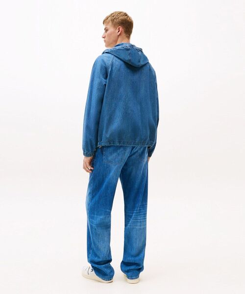 tommy jeans(トミー ジーンズ)の「ジップアップリップストップジャケット(ブルゾン・メンズ・インディゴブルー・MEDIUM/SMALL/LARGE/X-LARGE)」の4枚目の写真