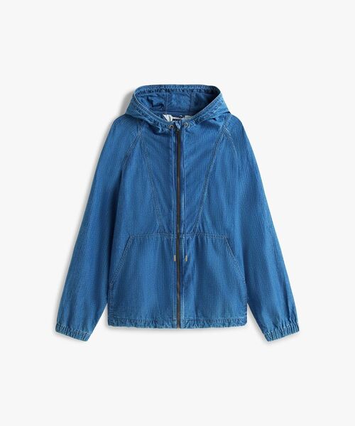 tommy jeans(トミー ジーンズ)の「ジップアップリップストップジャケット(ブルゾン・メンズ・インディゴブルー・MEDIUM/SMALL/LARGE/X-LARGE)」の5枚目の写真