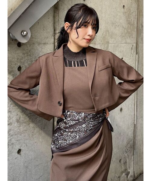 MURUA（ムルーア）の「ヴィンテージライクスカーフ（ストール/ショール・レディース・ブラック・FREE）」の5枚目の写真