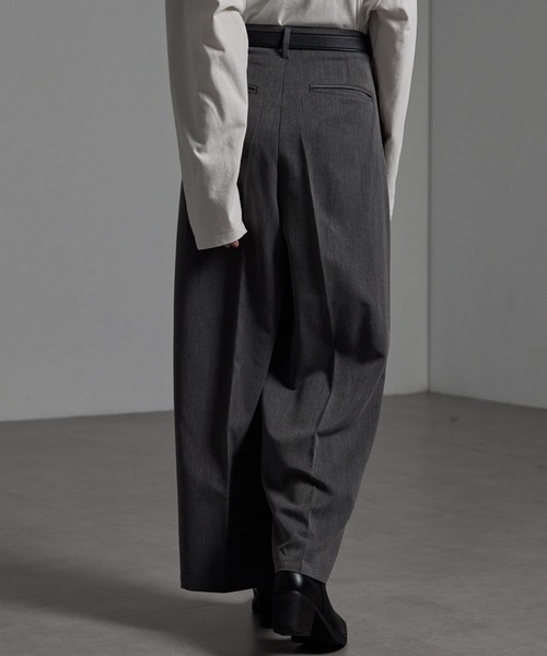 CIYOT（シヨウト）の「【CIYOT-シヨウト-】TRストレッチ センタープレス 2タック ワイドストレートスラックスパンツ（スラックス・メンズ・ブラック系/グレー系/グレー/ブラック/アイボリー・S/L/M）」の11枚目の写真