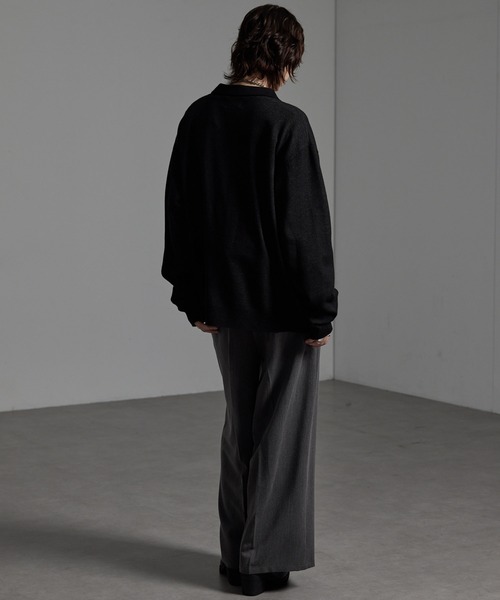 CIYOT（シヨウト）の「【CIYOT-シヨウト-】TRストレッチ センタープレス 2タック ワイドストレートスラックスパンツ（スラックス・メンズ・ブラック系/グレー系/グレー/ブラック/アイボリー・S/L/M）」の14枚目の写真