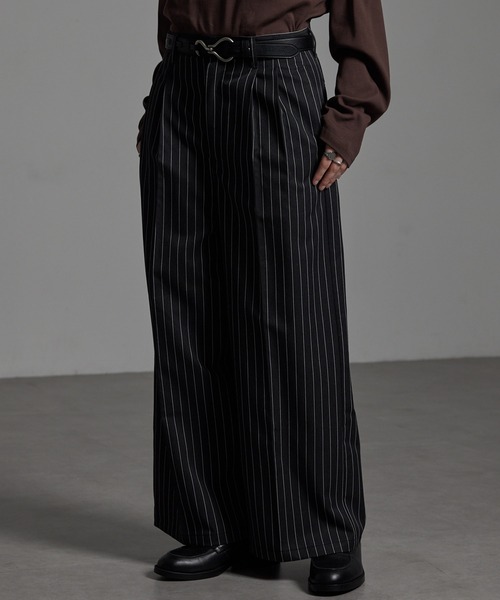 CIYOT（シヨウト）の「【CIYOT-シヨウト-】TRストレッチ センタープレス 2タック ワイドストレートスラックスパンツ（スラックス・メンズ・ブラック系/グレー系/グレー/ブラック/アイボリー・S/L/M）」の17枚目の写真