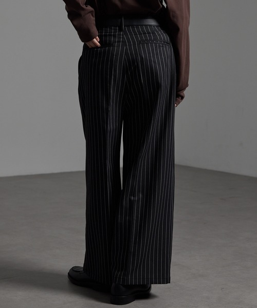 CIYOT（シヨウト）の「【CIYOT-シヨウト-】TRストレッチ センタープレス 2タック ワイドストレートスラックスパンツ（スラックス・メンズ・ブラック系/グレー系/グレー/ブラック/アイボリー・S/L/M）」の20枚目の写真