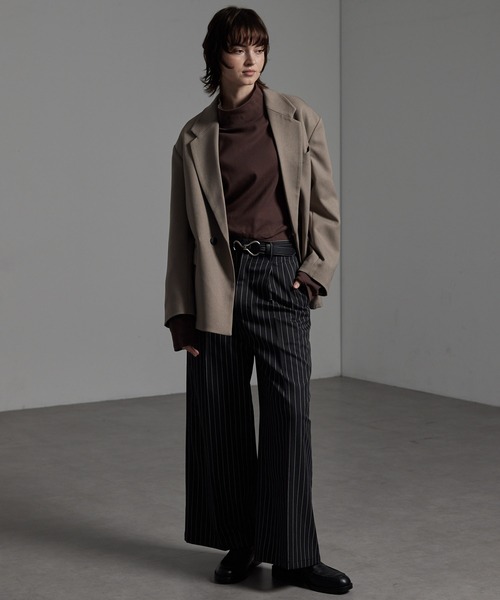 CIYOT（シヨウト）の「【CIYOT-シヨウト-】TRストレッチ センタープレス 2タック ワイドストレートスラックスパンツ（スラックス・メンズ・ブラック系/グレー系/グレー/ブラック/アイボリー・S/L/M）」の21枚目の写真