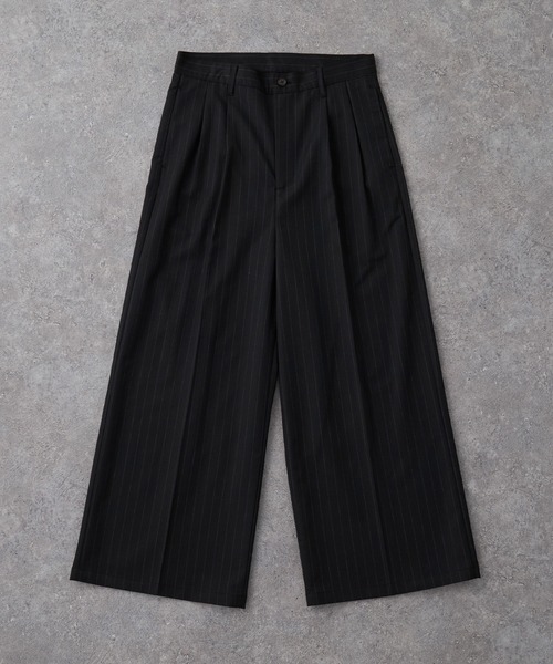 CIYOT(シヨウト)の「【CIYOT】TRストレッチ センタープレス 2タック ワイドストレートスラックスパンツ(スラックス・メンズ・ブラック系/グレー系/グレー/ブラック/アイボリー・S/L/M)」の7枚目の写真