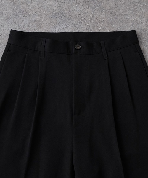 CIYOT(シヨウト)の「【CIYOT】TRストレッチ センタープレス 2タック ワイドストレートスラックスパンツ(スラックス・メンズ・ブラック系/グレー系/グレー/ブラック/アイボリー・S/L/M)」の11枚目の写真