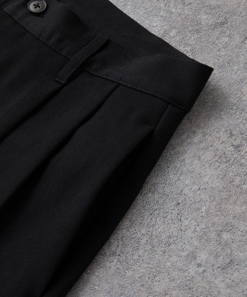 CIYOT(シヨウト)の「【CIYOT】TRストレッチ センタープレス 2タック ワイドストレートスラックスパンツ(スラックス・メンズ・ブラック系/グレー系/グレー/ブラック/アイボリー・S/L/M)」の13枚目の写真
