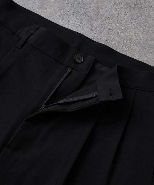 CIYOT(シヨウト)の「【CIYOT】TRストレッチ センタープレス 2タック ワイドストレートスラックスパンツ(スラックス・メンズ・ブラック系/グレー系/グレー/ブラック/アイボリー・S/L/M)」の15枚目の写真