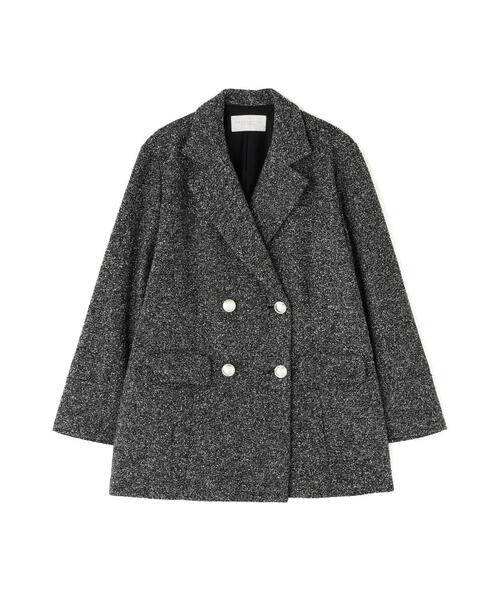 PROPORTION BODY DRESSING(プロポーションボディドレッシング)の「【青島心さん着用】ツイードジャケット / 1215250009(テーラードジャケット・レディース・ブラック/ブラウン・MEDIUM/P/S/SMALL)」の3枚目の写真