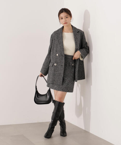 青島心さん着用】ツイードジャケット / 1215250009（テーラード