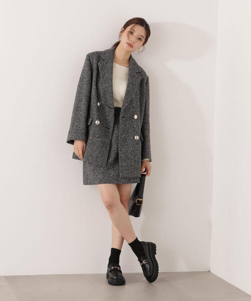 青島心さん着用】ツイードジャケット / 1215250009（テーラード