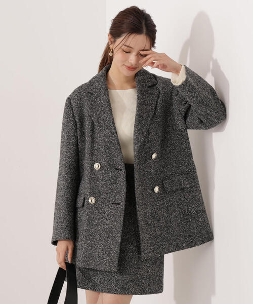 青島心さん着用】ツイードジャケット / 1215250009（テーラード