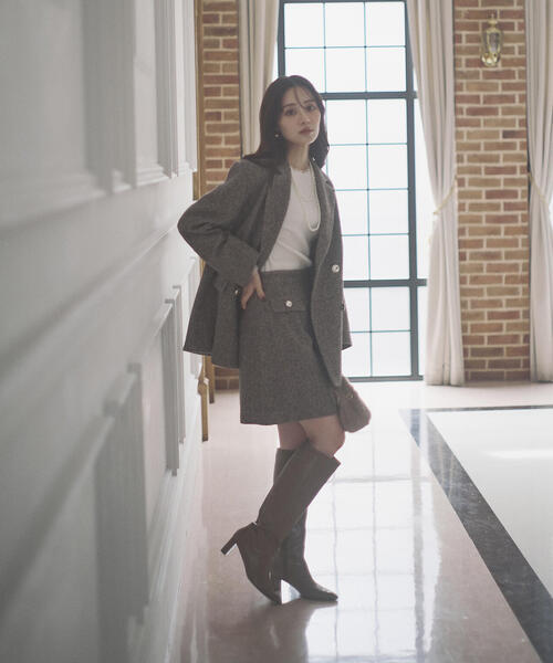 青島心さん着用】ツイードジャケット / 1215250009（テーラード