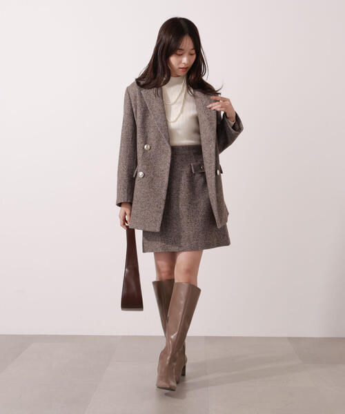 青島心さん着用】ツイードジャケット / 1215250009（テーラード
