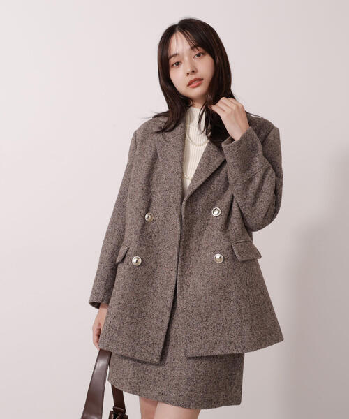 青島心さん着用】ツイードジャケット / 1215250009（テーラード