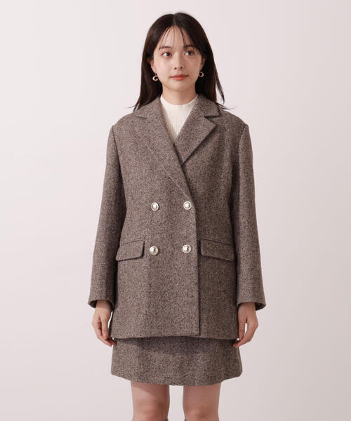 青島心さん着用】ツイードジャケット / 1215250009（テーラード