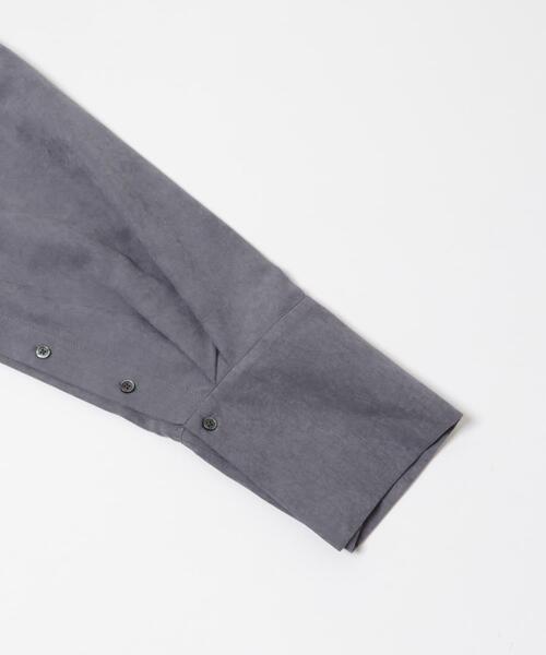 KBF(ケイビーエフ)の「ピーチスキンBIGシャツ(シャツ/ブラウス・レディース・チャコールグレー/アイボリー/グレー系その他・ONE)」の10枚目の写真