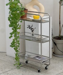 Made in I(メイドインアイ)のSTAINLESS スリムワゴン3段(家具)