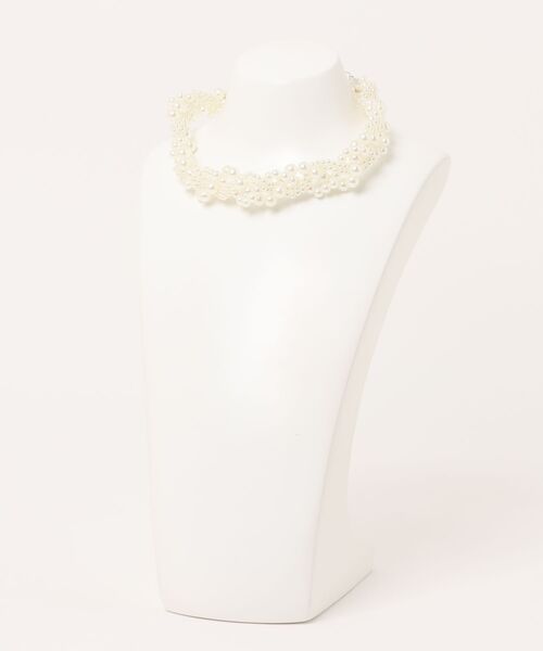 TONE SELECT GOODS（トーンセレクトグッズ）の「【resonance】パール 4連ツイストデザイン ネックレス/チョーカー【オケージョン】（ネックレス・レディース・ホワイト・FREE）」の7枚目の写真