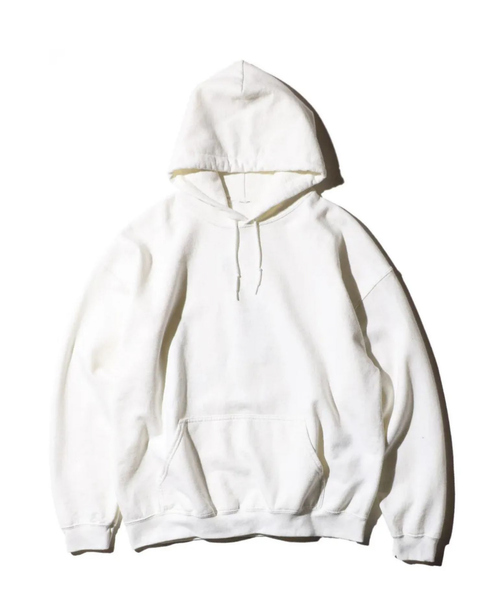 THRIFTY LOOK(スリフティールック)の「【THRIFTY LOOK /スリフティールック】JUMP SKULL PULL HOODIE/パーカー/裏起毛/ユーズド感/ユニセックス【WEB限定】(パーカー・メンズ・グレー/ホワイト/レッド/ブラック・XL/L/M/S)」の5枚目の写真