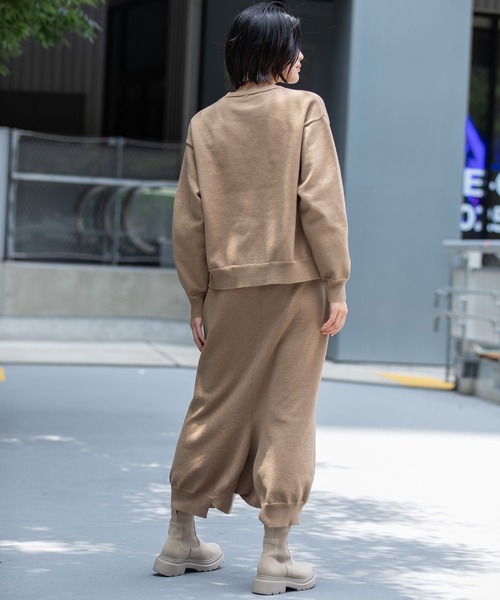 Munich（ミューニック）の「7GG天竺編みニットルーズパンツ（その他パンツ・レディース・チャコールグレー/ブラック/キャメル・FREE）」の7枚目の写真