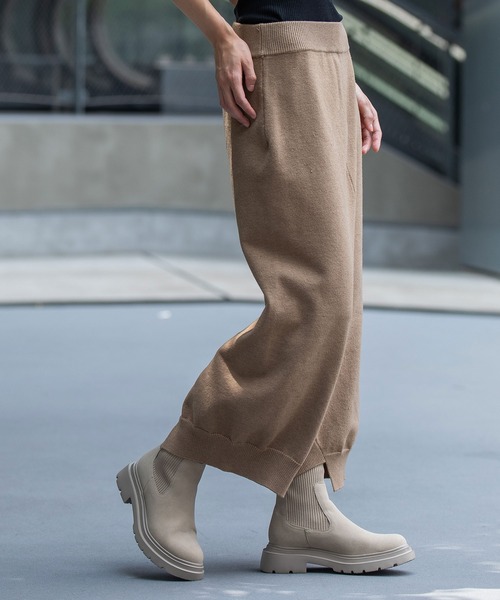 Munich（ミューニック）の「7GG天竺編みニットルーズパンツ（その他パンツ・レディース・チャコールグレー/ブラック/キャメル・FREE）」の11枚目の写真