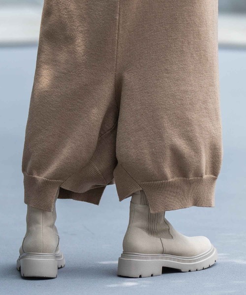 Munich（ミューニック）の「7GG天竺編みニットルーズパンツ（その他パンツ・レディース・チャコールグレー/ブラック/キャメル・FREE）」の16枚目の写真