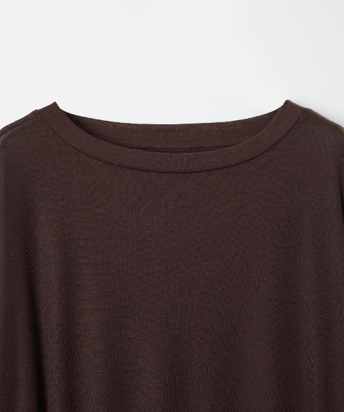 Muscat(マスカット)の「ロングスリーブ ルーズT(Tシャツ/カットソー・レディース・ブラウン/クリーム/ブラック/ブルー・F)」の10枚目の写真