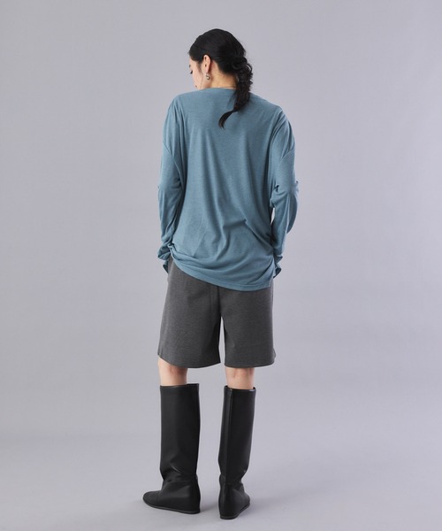 Muscat(マスカット)の「ロングスリーブ ルーズT(Tシャツ/カットソー・レディース・ブラウン/クリーム/ブラック/ブルー・F)」の18枚目の写真