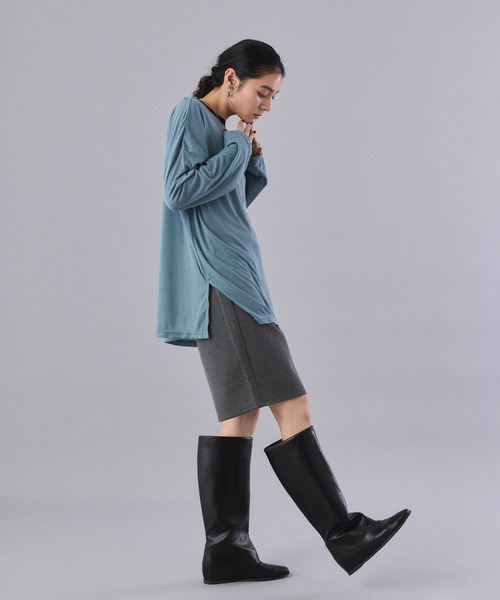 Muscat(マスカット)の「ロングスリーブ ルーズT(Tシャツ/カットソー・レディース・ブラウン/クリーム/ブラック/ブルー・F)」の19枚目の写真