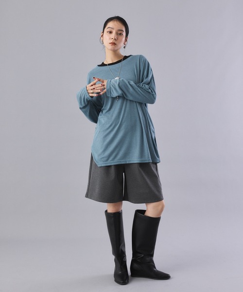 Muscat(マスカット)の「ロングスリーブ ルーズT(Tシャツ/カットソー・レディース・ブラウン/クリーム/ブラック/ブルー・F)」の20枚目の写真