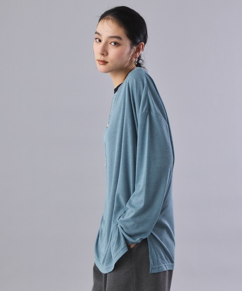 Muscat(マスカット)の「ロングスリーブ ルーズT(Tシャツ/カットソー・レディース・ブラウン/クリーム/ブラック/ブルー・F)」の21枚目の写真