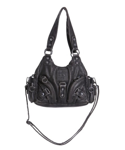 GATELESS(ゲートレス)の「【GATELESS】2WAY COATING SHOULDER BAG / 【ゲートレス】2ウェイコーティングショルダーバッグ(ショルダーバッグ・レディース・ブラック/ホワイト・ONE SIZE)」の9枚目の写真