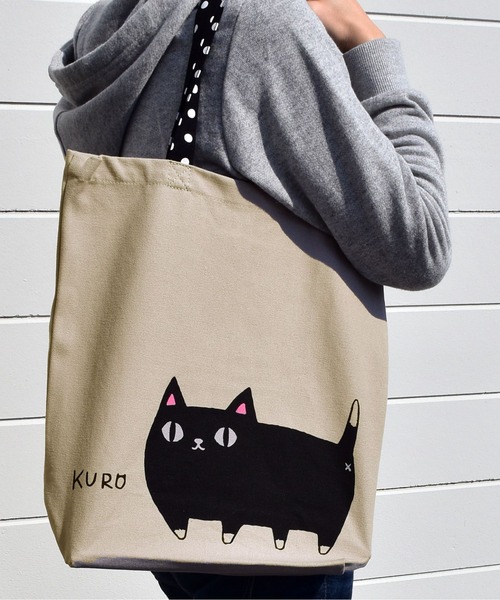 BACKYARD FAMILY(バックヤードファミリー)の「猫三兄弟 トートバッグ(トートバッグ・レディース・ホワイト×ブラック/ホワイト/その他/ブラック/ホワイト系その他2/ホワイト系その他・FREE)」の5枚目の写真