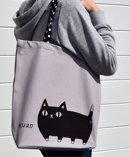 BACKYARD FAMILY(バックヤードファミリー)の「猫三兄弟 トートバッグ(トートバッグ・レディース・ホワイト×ブラック/ホワイト/その他/ブラック/ホワイト系その他2/ホワイト系その他・FREE)」の9枚目の写真