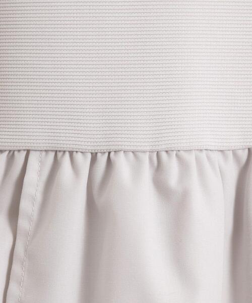 ITS'DEMO（イッツデモ）の「【手洗い可】異素材切替リップルプルオーバー（Tシャツ/カットソー・レディース・ライトグレー/ブラック/ライトベージュ・00）」の10枚目の写真