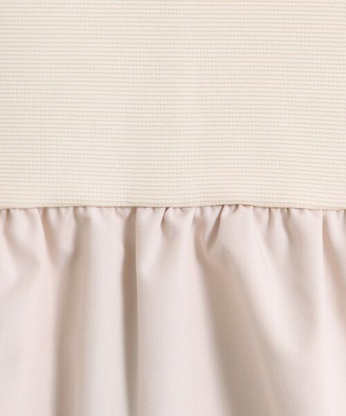 ITS'DEMO（イッツデモ）の「【手洗い可】異素材切替リップルプルオーバー（Tシャツ/カットソー・レディース・ライトグレー/ブラック/ライトベージュ・00）」の14枚目の写真