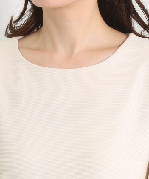 ITS'DEMO（イッツデモ）の「【手洗い可】異素材切替リップルプルオーバー（Tシャツ/カットソー・レディース・ライトグレー/ブラック/ライトベージュ・00）」の15枚目の写真