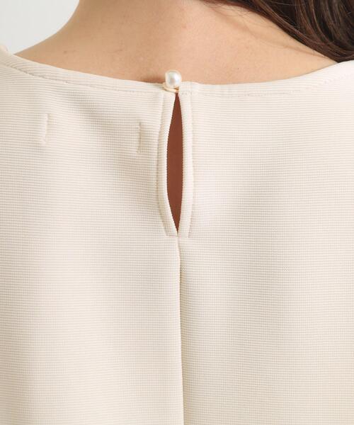 ITS'DEMO（イッツデモ）の「【手洗い可】異素材切替リップルプルオーバー（Tシャツ/カットソー・レディース・ライトグレー/ブラック/ライトベージュ・00）」の22枚目の写真